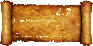 Lumnitzer Petra névjegykártya